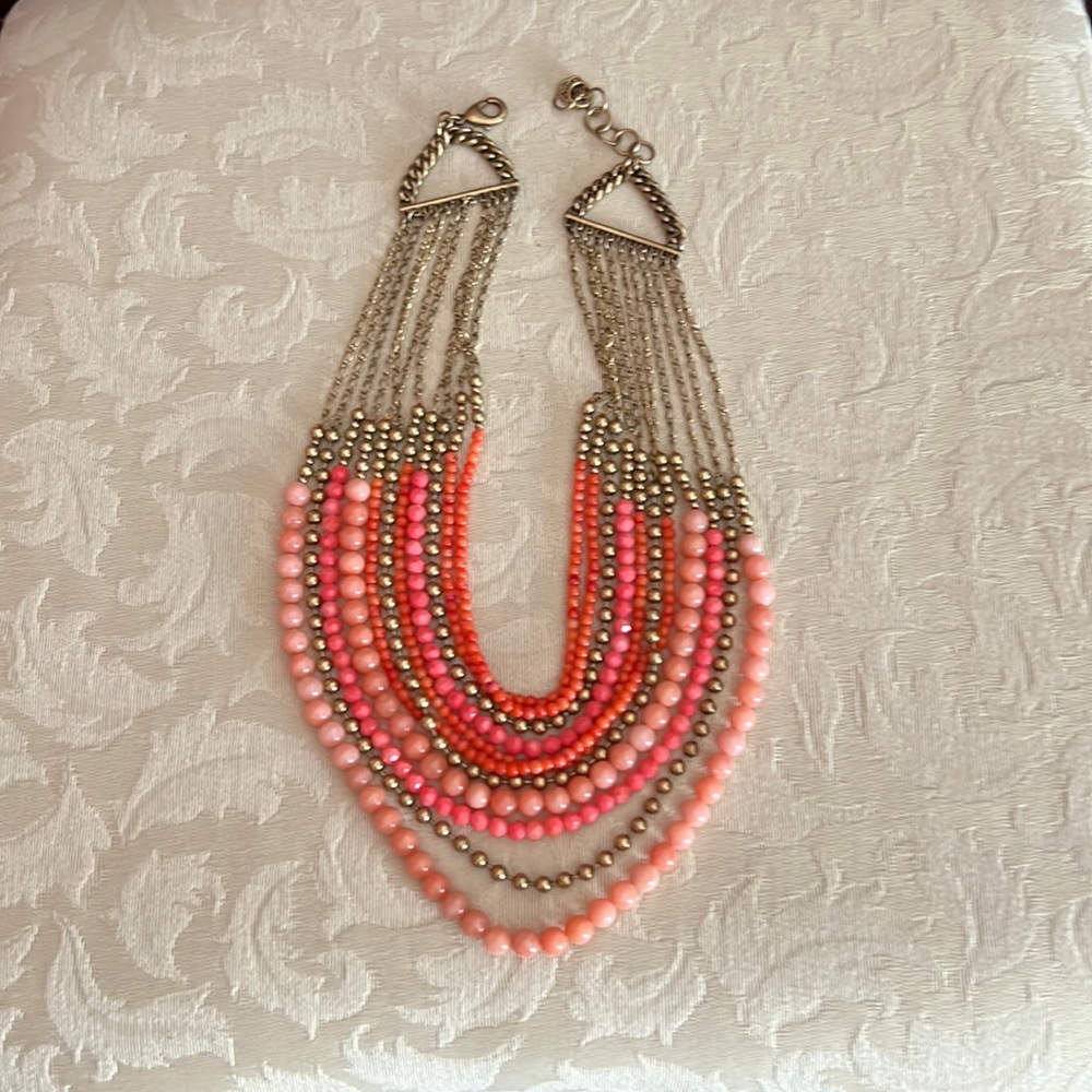 Beautiful multi strand necklace.